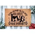 thumbnail image 1 of This House is Filled With Endless Love and Laundry | Funny Doormat | Home with Kids Mat | Funny Door Mat Gift | Home Doormat, 1 of 2