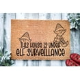 thumbnail image 1 of This House is Under Elf Surveillance Funny Christmas Door Mat | Funny Christmas Doormat | Christmas Holiday Gift | Welcome Mat | Doormat, 1 of 2