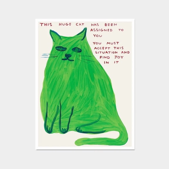 This Huge Cat Poster Funny Cat Wall Art Quirky Pet Lover Decor Art Home Decor Vintage Gift Living Room Dercor Wall Art Birthday Gift