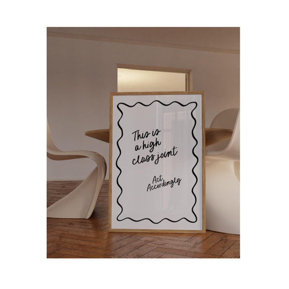 This Is A High Class Joint Print Bedroom Wall Art Living Room Poster Preppy Home Decor Trendy Dorm Wall Art