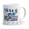 thumbnail image 1 of This Is A Sharp Not A Hashtag Coffee Tea Ceramic Mug Office Work Cup Gift 11oz, 1 of 3