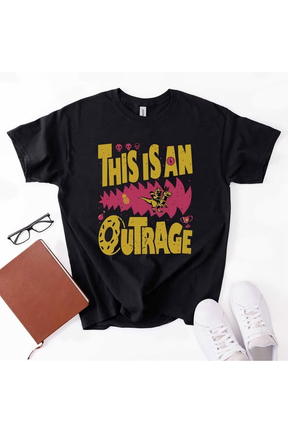 This Is An Outrage Shirt, Princess Donut Cat T-shirt, Dungeon Crawler Carl Tee