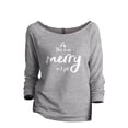 thumbnail image 1 of This Is As Merry As I Get Women's Fashion Slouchy 3/4 Sleeves Raglan Lightweight Sweatshirt Sport Grey 2X-Large, 1 of 3