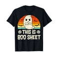 thumbnail image 1 of This Is Boo Sheet Ghost Retro Halloween Costume Men Women T-Shirt, 1 of 5
