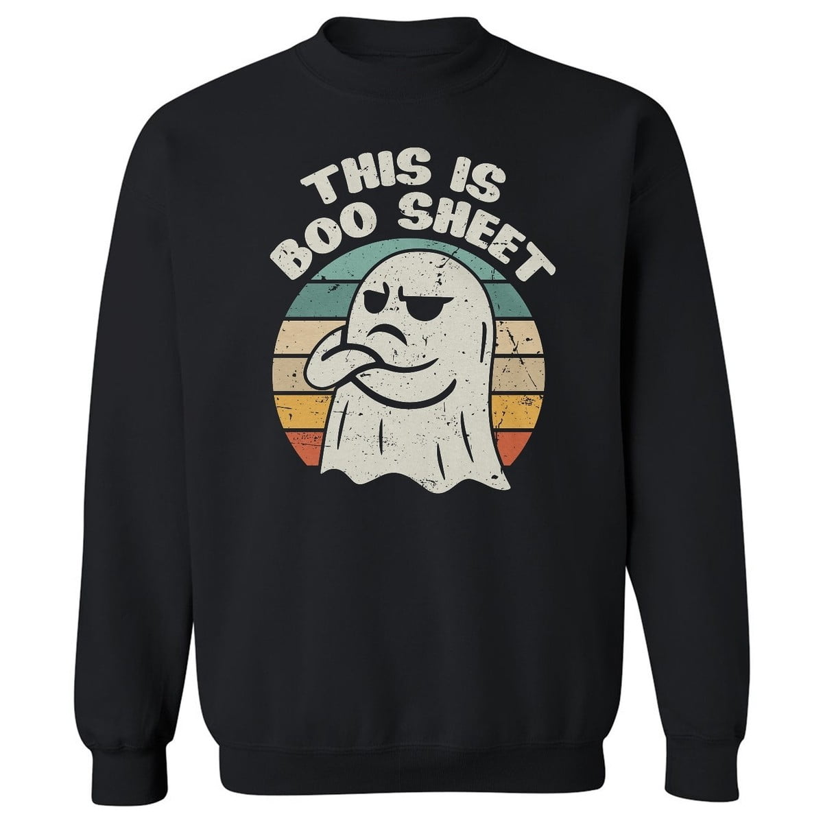 This Is Boo Sheet Retro Ghost Graphic Unisex Sweatshirt - Walmart.com