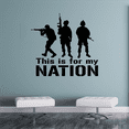 thumbnail image 1 of This Is For My Nation - Soldiers U.S. Army Military American Soldiers Vinyl Wall Art Wall Decal Sticker Decoration for Boys Girls Home Room Bedroom Play Area Living Room Decor Size (8x10 inch), 1 of 4