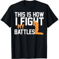 thumbnail image 1 of This Is How I Fight My Battles Christian Faith Prayer Gift T-ShirtMen and women, Black T-shirt, size: Extra large, 1 of 4
