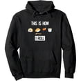 thumbnail image 1 of This Is How I Roll - I Love Sushi Hoodie - (Sushi Rolls) Pullover Hoodie, 1 of 8