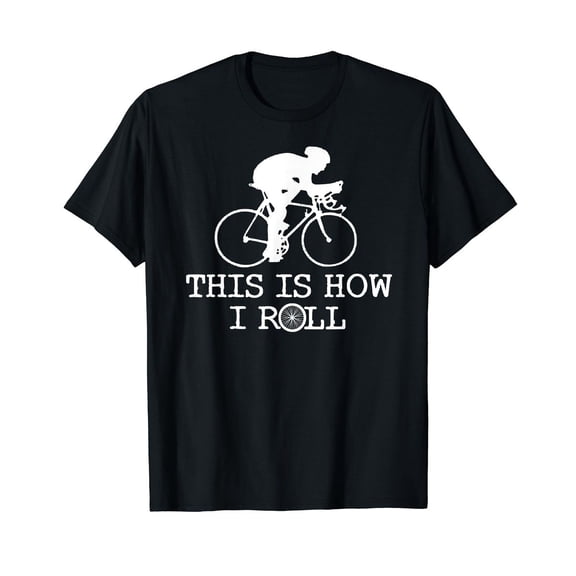 This Is How I Roll Shirt Bicycle Cycling Graphic Rider Lifestyle Tee Unisex Cotton T-Shirt, Sizes S-5XL
