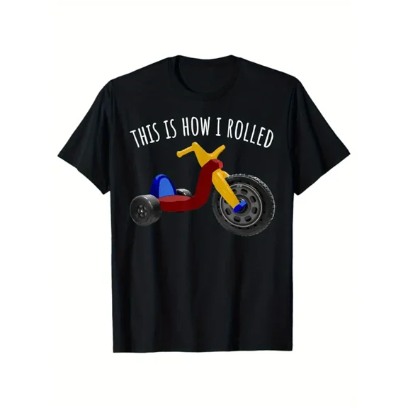 This Is How I Rolled Eighties Scooter Retro Vintage Funny Unisex T-Shirt up to size 5XL