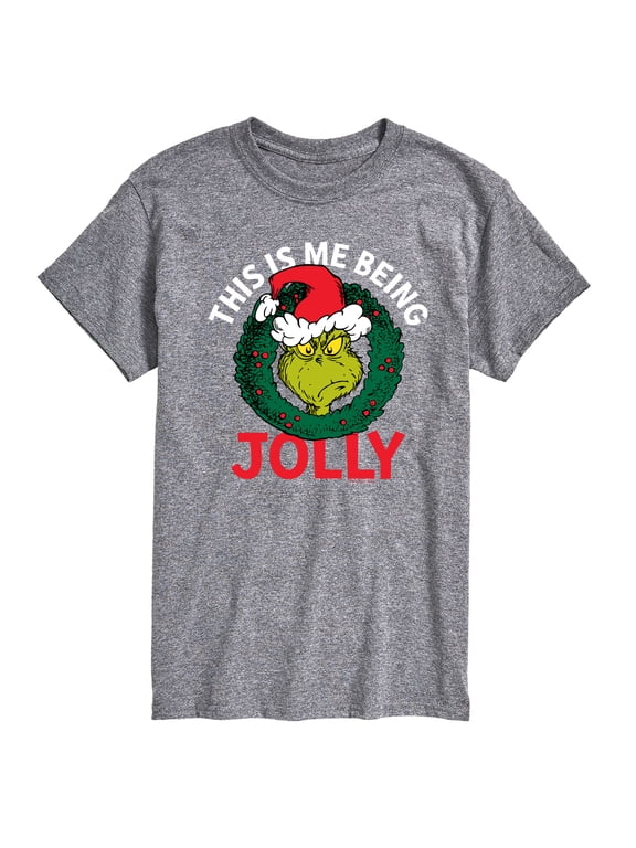 - The Grinch This Is Me Being Jolly Short Sleeve Graphic T-Shirt
