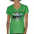 thumbnail image 1 of This Is Mustang Country King of the Road Women's V-Neck T-shirt Legendary Performance Classic American Muscle Licensed Tee, 1 of 7