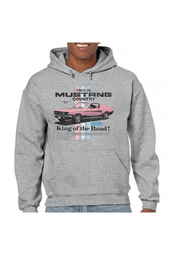 This Is Mustang Country Sweatshirt Legendary Performance Pink Muscle Car Shelby Mach 1 Boss GT Licensed Hoodie
