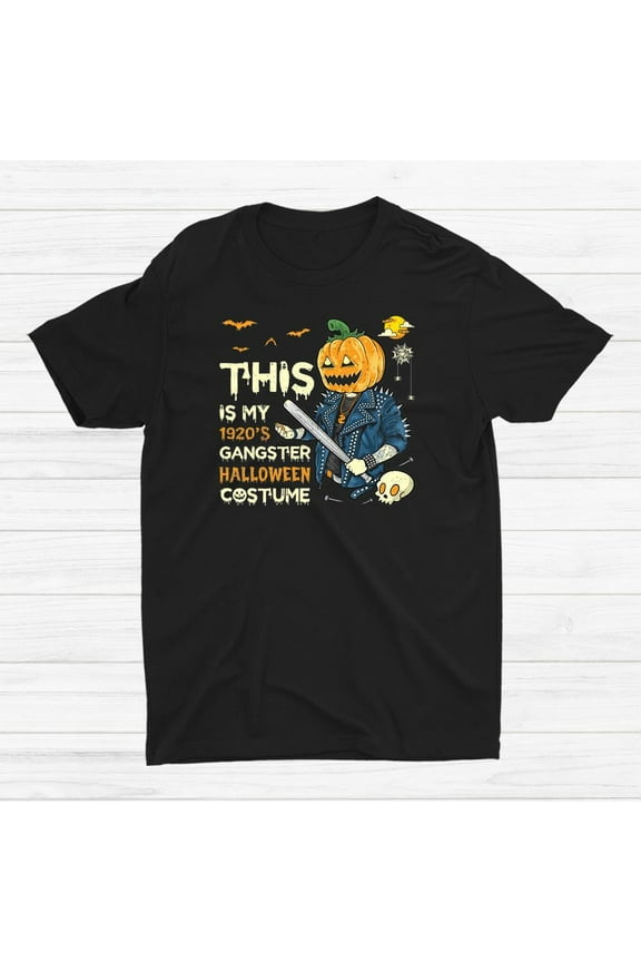 This Is My 1920S Gangster Costume Halloween Mafia Gangster T-shirt Size S-5XL