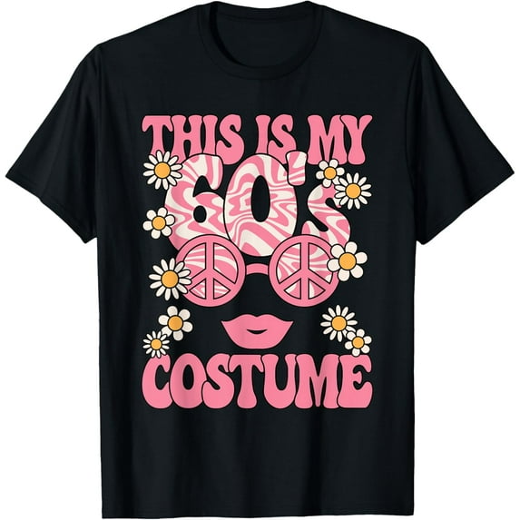 This Is My 60's Costume Women 1960s Party 60s Outfit Retro T-Shirt