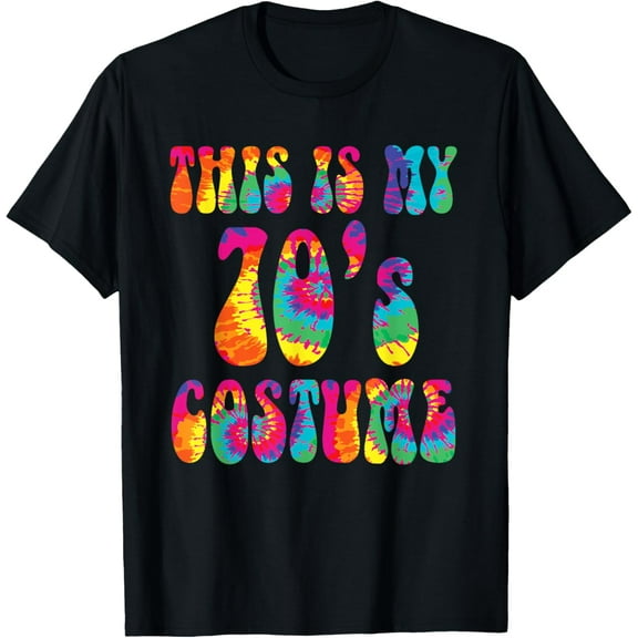 This Is My 70's Costume Funny Groovy Tie Dye Halloween T-Shirt