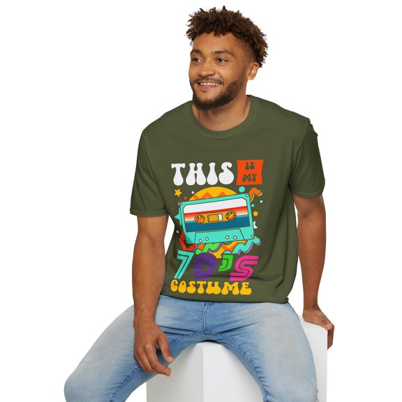 This Is My 70s Apparel Retro Music Family Novelty Unisex Softstyle T-Shirt