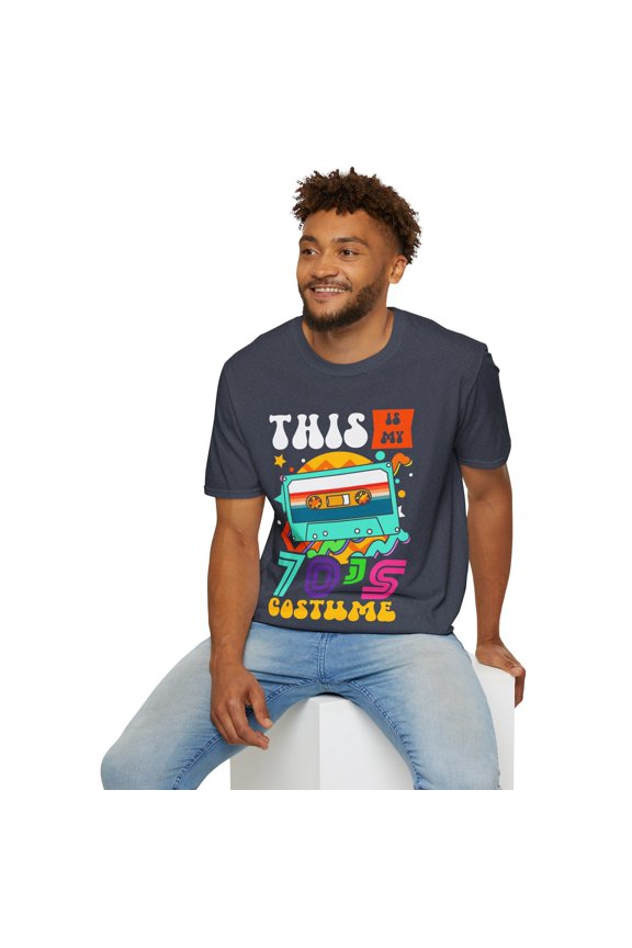 This Is My 70s Apparel Retro Music Family Novelty Unisex Softstyle T-Shirt