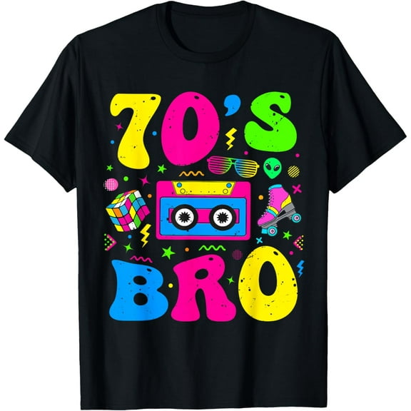 This Is My 70s Bro Costume T-Shirt 60's 70's Theme Party T-Shirt