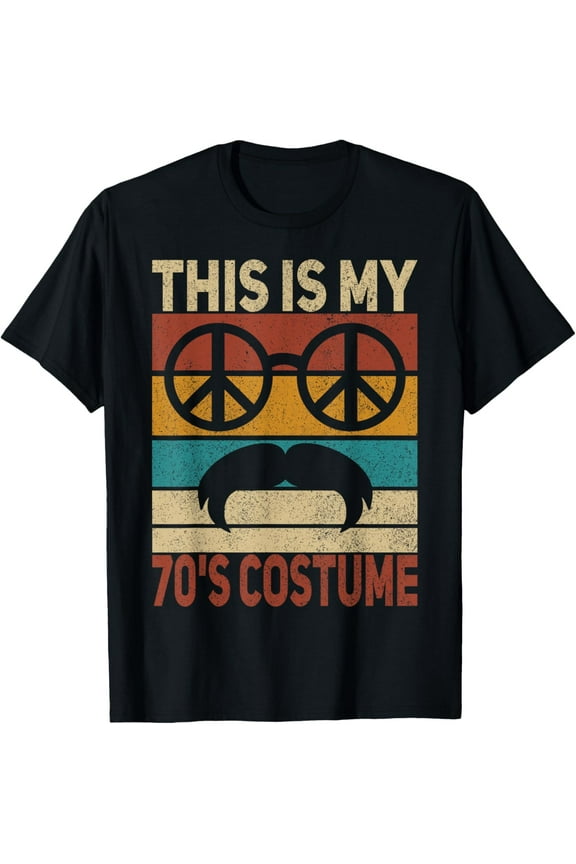 This Is My 70s Costume 70 Styles Men 70's Disco 1970s Outfit T-ShirtBrand clothing, men and women can wear, black, white, gifts.