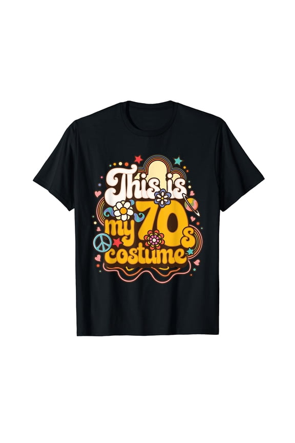 This Is My 70s Costume Theme Party Hippie Retro Friends T-Shirt