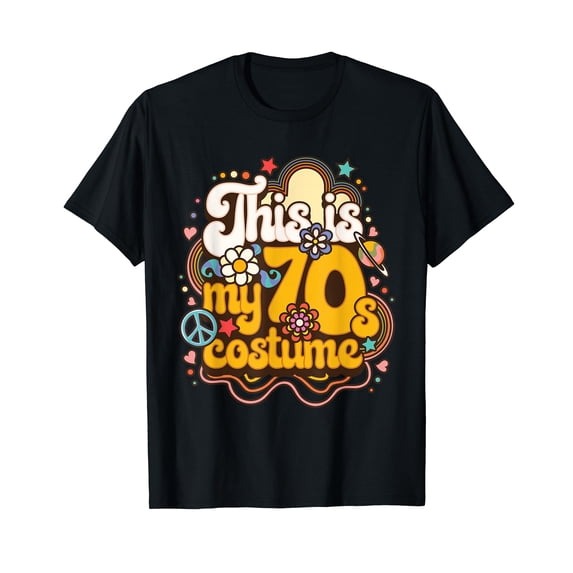 This Is My 70s Costume Theme Party Hippie Retro Friends T-Shirt