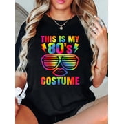 This Is My 80's Costume 80s Outfit Retro Party Women Girls T-Shirt