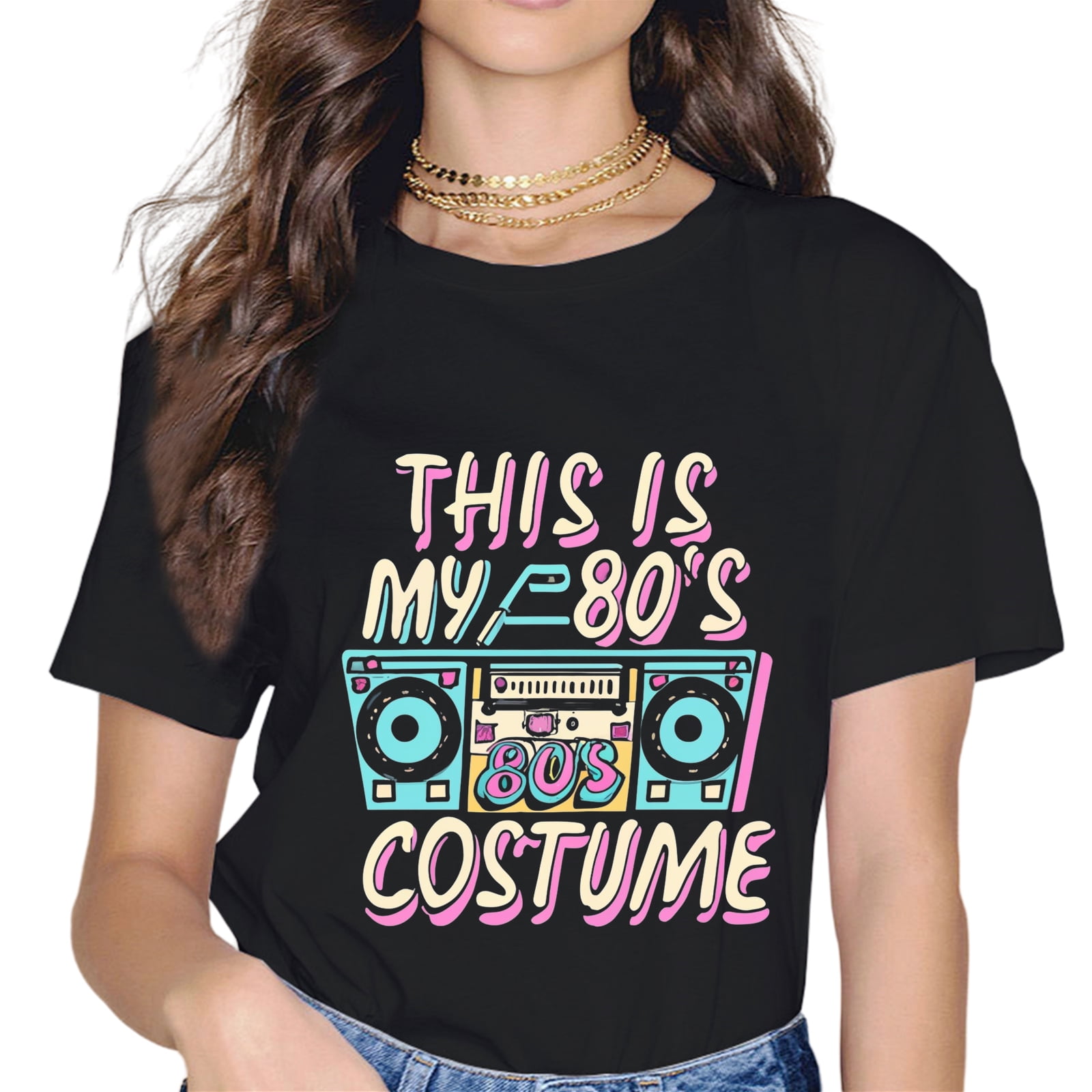 This Is My 80s Costume T-Shirt 1980s Lovers T-Shirt This Is My 80s Costume T-Shirt 1980s Lovers T-Shirt