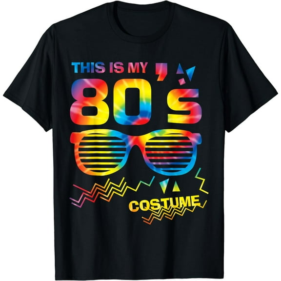 This Is My 80's Costume Party Shirt | Colorful Tie Dye Gift