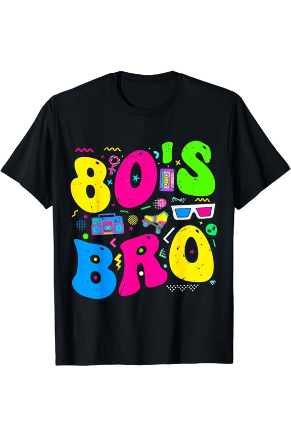 This Is My 80s Bro 80's 90's Theme Party Outfit 80s Costume T-Shirt