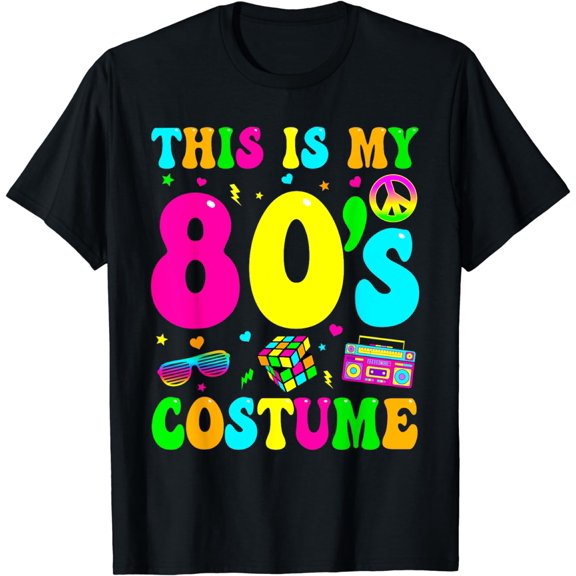 This Is My 80s Costume 80's Party 1980s Halloween Costume T-Shirt