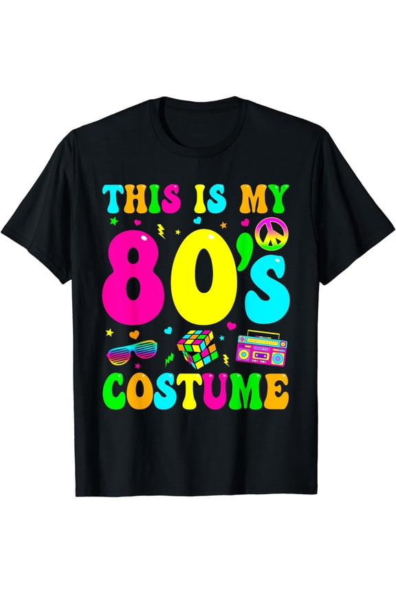 This Is My 80s Costume 80's Party 1980s Halloween Costume T-Shirt