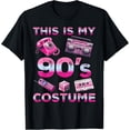 thumbnail image 1 of This Is My 90s Costume 90's style Nineties Retro Party T-Shirt men and women can wear, black, white, gifts, 1 of 4