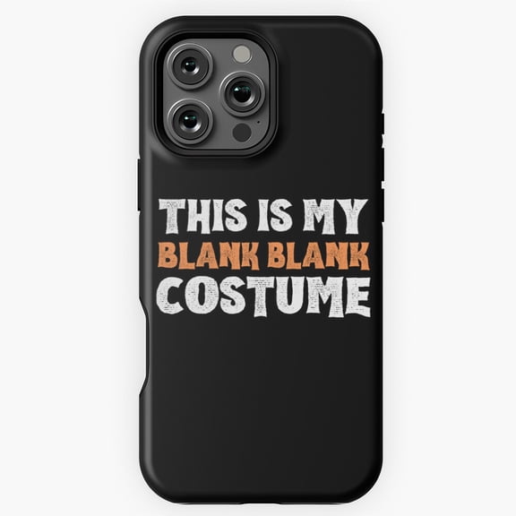 This Is My Blank Costume Funny Phone Case for iPhone 16 15 14 13 12 11 Pro Max M5901928