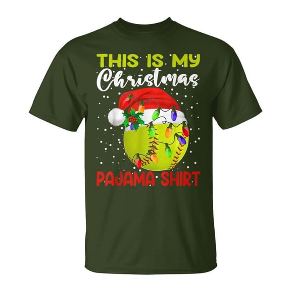This Is My Christmas Baseball Softball Lover TShirt