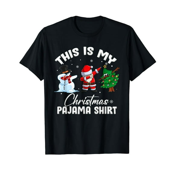 This Is My Christmas Pajama Shirt Funny Matching Family T-Shirt