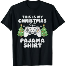 This Is My Christmas Pajama Gamer Video Game Lover Santa Hat T-Shirt This Is My Christmas Pajama Gamer Video Game Lover Santa Hat T-Shirt