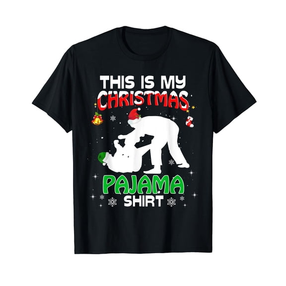 This Is My Christmas Pajama Shirt Xmas Jiu- Jitsu Holiday T-Shirt