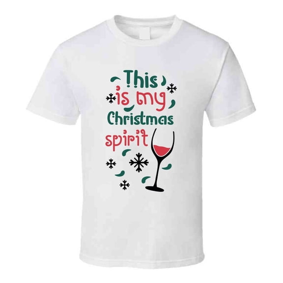 This Is My Christmas Spirit Tee Funny Christmas Tshirt Holiday T Shirt