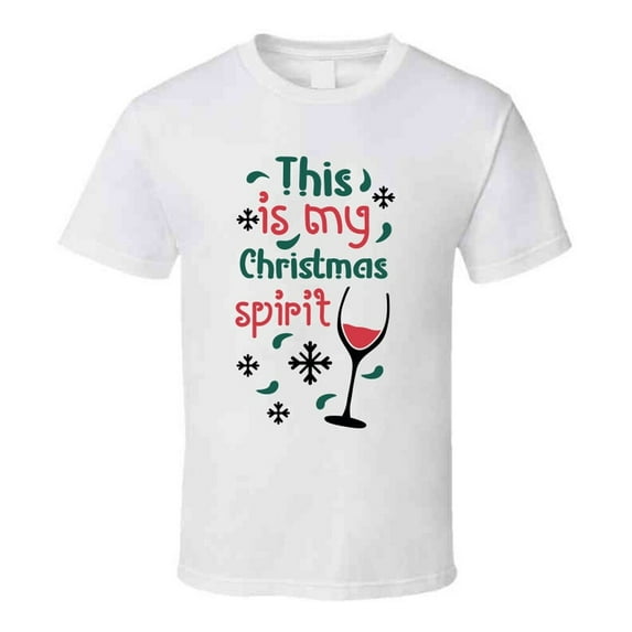 This Is My Christmas Spirit Tee Funny Christmas Tshirt Holiday T Shirt