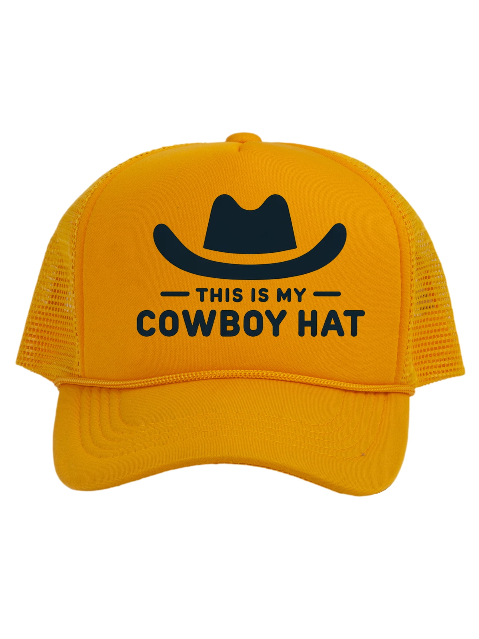 帽子 TIMS this is my hat This Is My Cowboy Hat - Snapback Trucker Cap, Yellow - Walmart.com