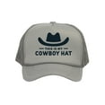 thumbnail image 1 of This Is My Cowboy Hat - Snapback Trucker Cap, Light Grey, 1 of 2