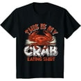 thumbnail image 1 of This Is My Crab Eating T-ShirtMen's and women's gift, black and white T-shirt, size: Extra large S-4XL, 1 of 4