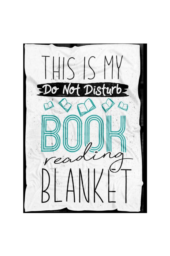 This Is My Do Not Disturb Book Reading Blanket Fleece Blanket, Book Lover Gift, Reader Gift, Book Worm, Book Nerd, Best Friend Gift, Library