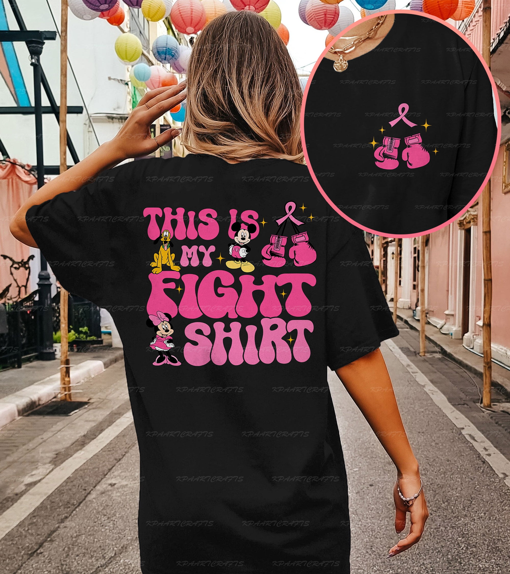 This Is My Fight Disney 2 Side Sweatshirt Disney Breast Cancer Shirt Disney We Shirt Size S Tee Dark Heather New Walmart