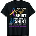 thumbnail image 1 of This Is My Fight Shirt Bladder Cancer Awareness Month Ribbon T-Shirt, 1 of 4