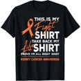 thumbnail image 1 of This Is My Fight Shirt Kidney Cancer Awareness Month Ribbon T-Shirt, 1 of 4