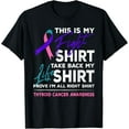 thumbnail image 1 of This Is My Fight Shirt Thyroid Cancer Awareness Ribbon Gift T-Shirt, 1 of 3