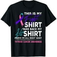 thumbnail image 1 of This Is My Fight Shirt Thyroid Cancer Awareness Ribbon Gift T-Shirt, 1 of 3