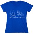 thumbnail image 1 of This Is My First Rodeo Sarcastic Humor Novelty Funny Women's Casual Tees, 1 of 3